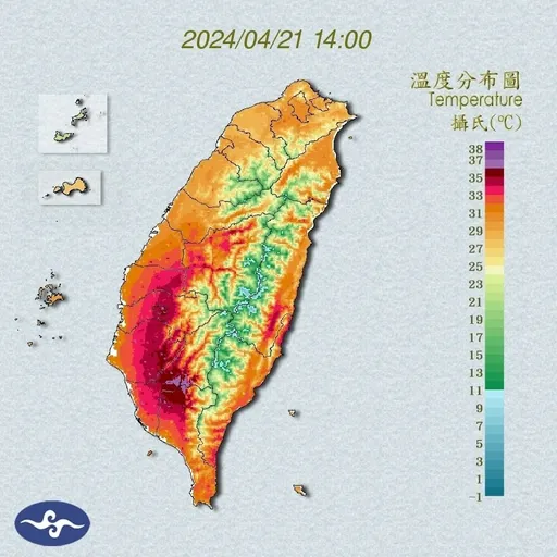 全台熱蕃薯!台南玉井39.7度最高溫 台東已出現焚風