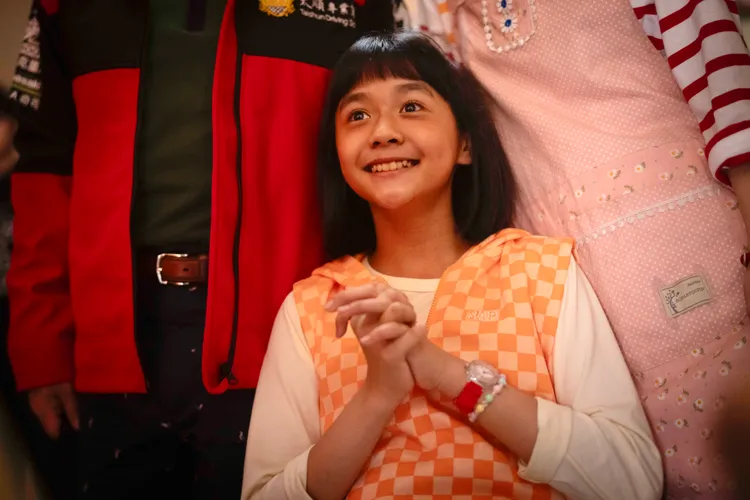 「國民妹妹」陳昭妃見到朝思暮想的偶像相當興奮。瀚草文創提供