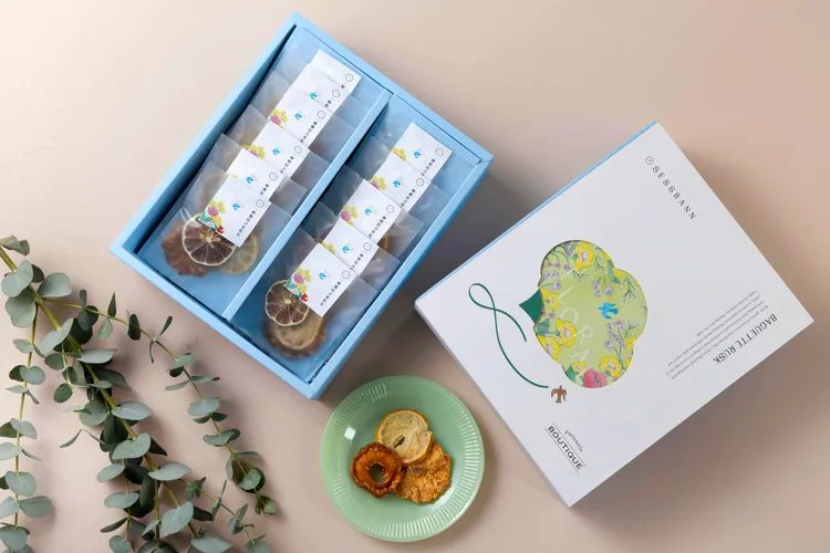 食拾盼綜合果乾水禮盒800元(12包入)。業者提供