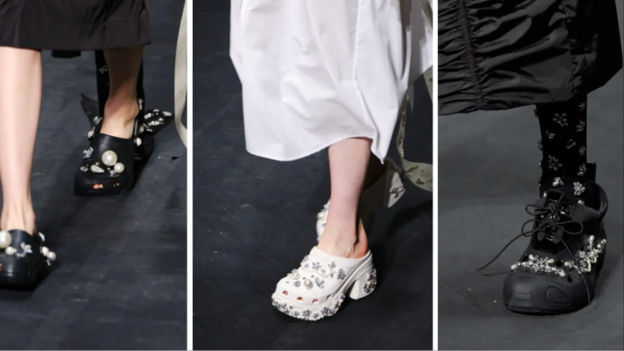 Simone Rocha與CROCS推出聯名洞洞鞋。品牌提供