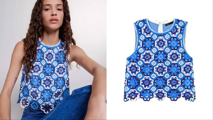 Clover鈎織上衣，1萬890元。品牌提供