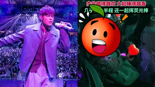 靠周杰倫治失眠!大媽演唱會「坐VIP區睡半場」 畫面瘋傳笑翻網
