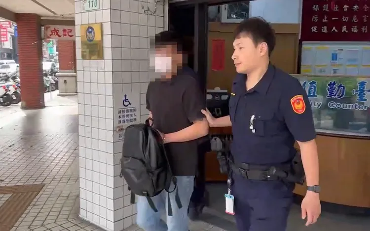 警方將高男移送偵辦。翻攝畫面