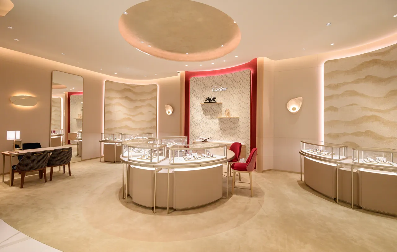 卡地亞在店內佔地最廣也最顯眼。品牌提供