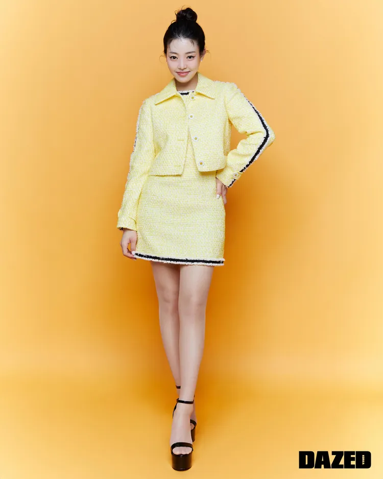 劉恃蘟選穿氣質千金風套裝。品牌提供