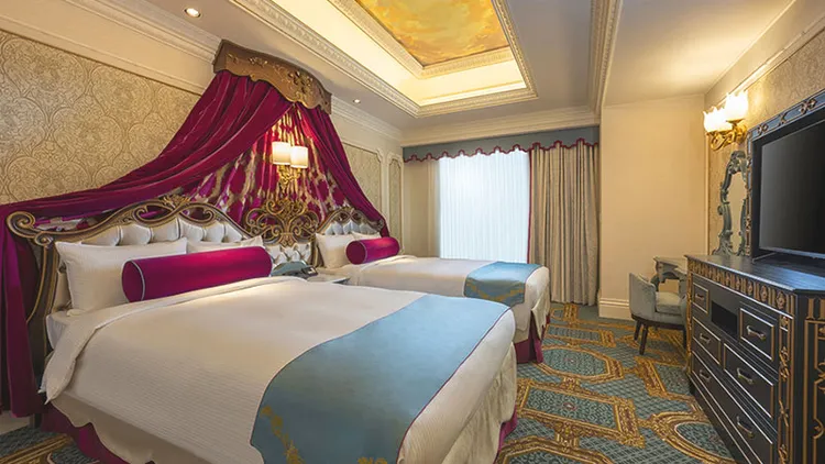 夢幻泉飯店的「大城堡」房型。翻攝自東京迪士尼官網