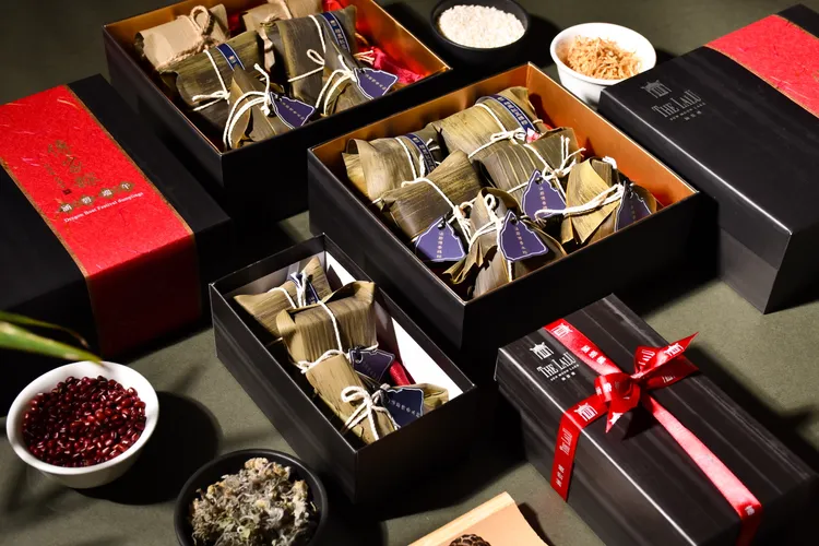 涵碧樓酒店推出「涵碧傳香粽」，傳承古早味的端午美味，以20道以上的嚴謹工序製作而成。業者提供