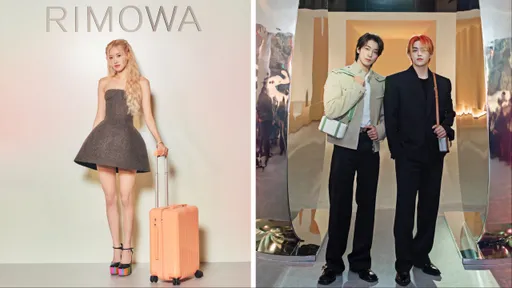 Rosé俏拉RIMOWA夏日新色 SEVENTEEN雙帥背迷你行李箱秀反差萌