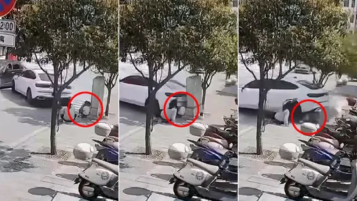 駭人影片｜倒車暴衝「猛撞2稚童」　媽滑手機放兒路邊玩遇禍
