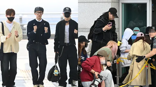 SEVENTEEN夫硕顺率9组韩团飞小港!仁川机场拉封线粉丝挤爆