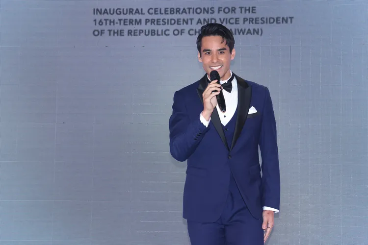 戴凱文是台巴混血男模，說得一口流利台語。彭欣偉攝