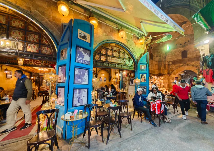 逛累了可在市集內的咖啡館小憩。田欣雲攝