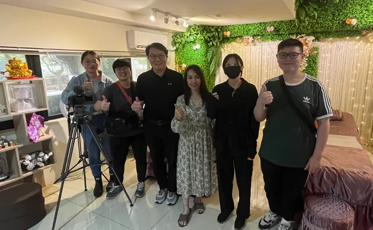 開南大學資傳系拍攝桃園新住民紀錄片。開南大學提供