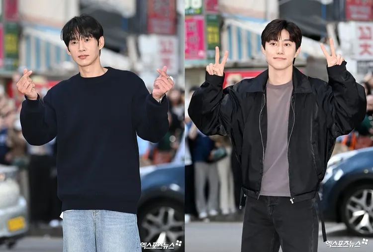 反派朴成焄（左圖）希望觀眾不要討厭他，郭東延感受到戲劇受歡迎的程度。翻攝xportsnews