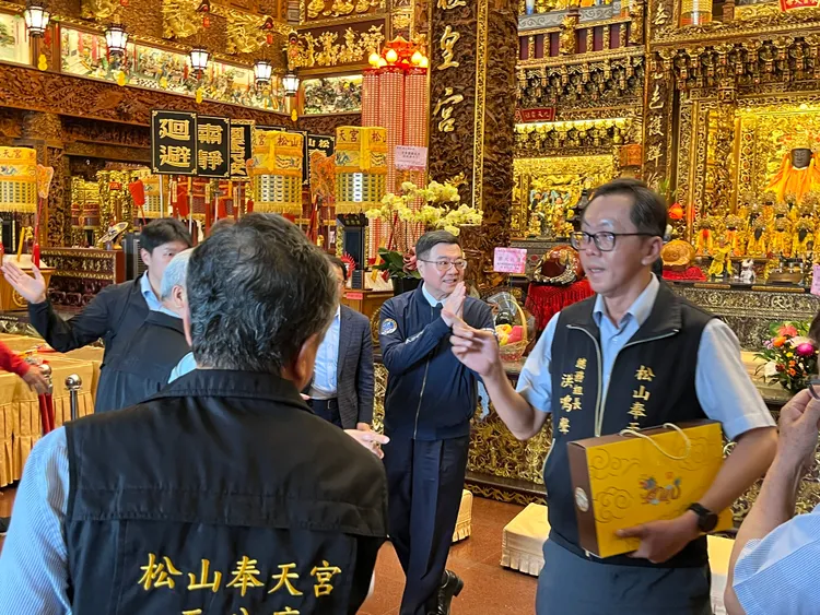 準閣揆卓榮泰顯得心情相當不錯。攝影中心