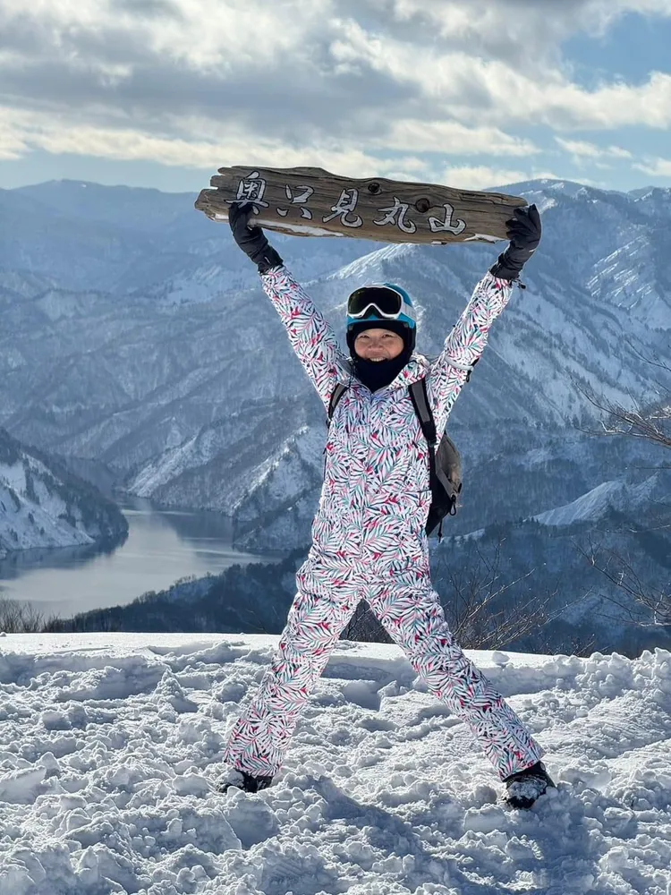 黃舒湄熱愛滑雪。翻攝黃舒湄臉書