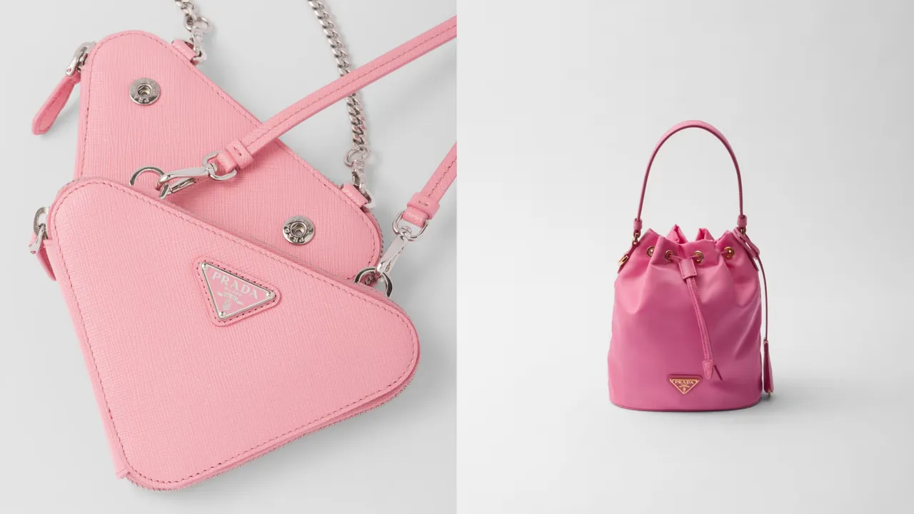 PRADA皮革萬用包(左圖)4萬9500元、Prada Re-Edition 1978 Re-Nylon 迷你包款(右圖)5萬3000元。品牌提供