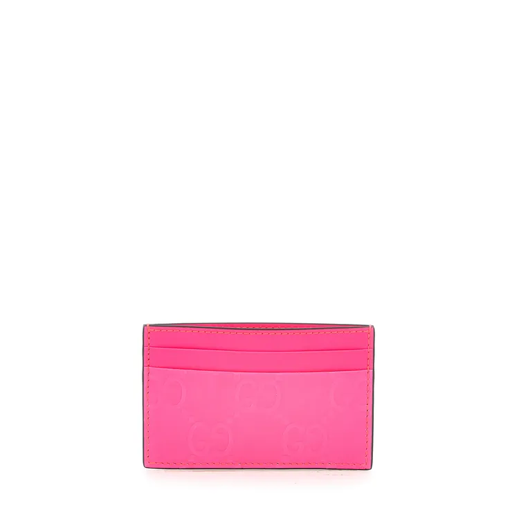 GUCCI螢光粉卡套，1萬600元。品牌提供