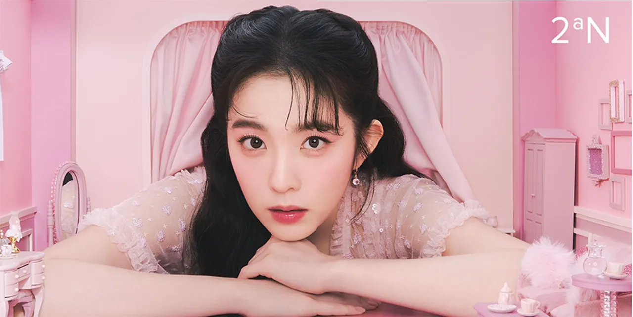 Irene使用2aN春季兩新品，打造微透氣泡妝。品牌提供