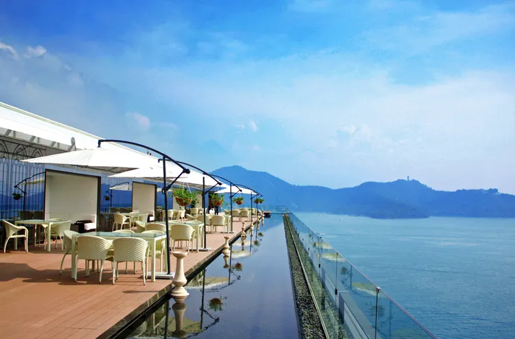 可樂旅遊高鐵假期．雲品溫泉酒店日月潭自由行2日，飽覽日月潭幽美景致。業者提供