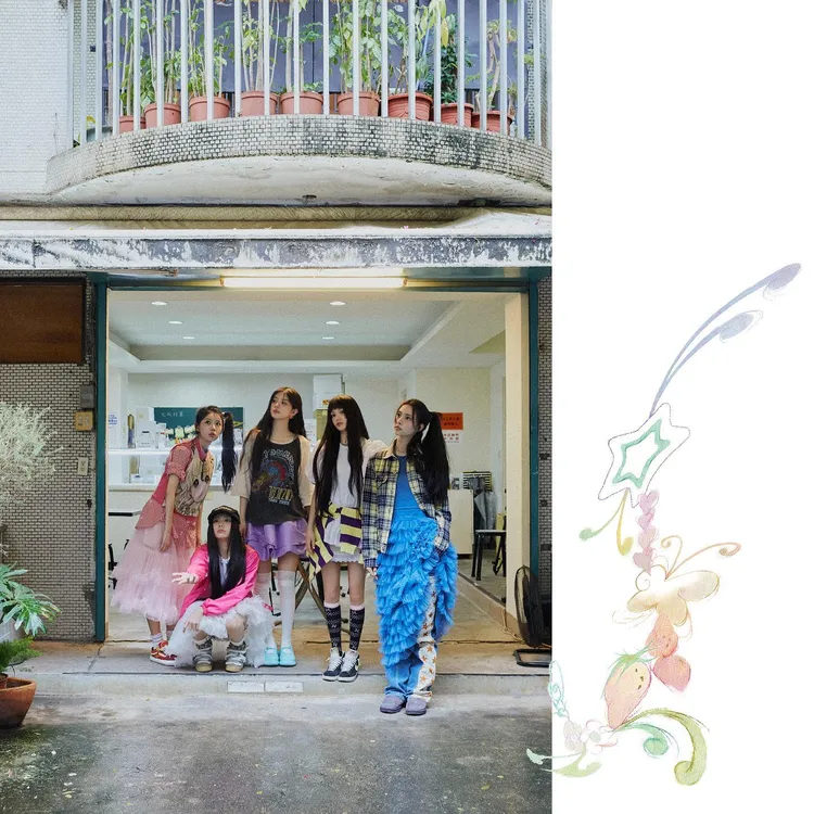 ILLIT的概念照在台灣拍攝，出道後暴紅，但歌唱實力為人詬病。翻攝BELIFT LAB