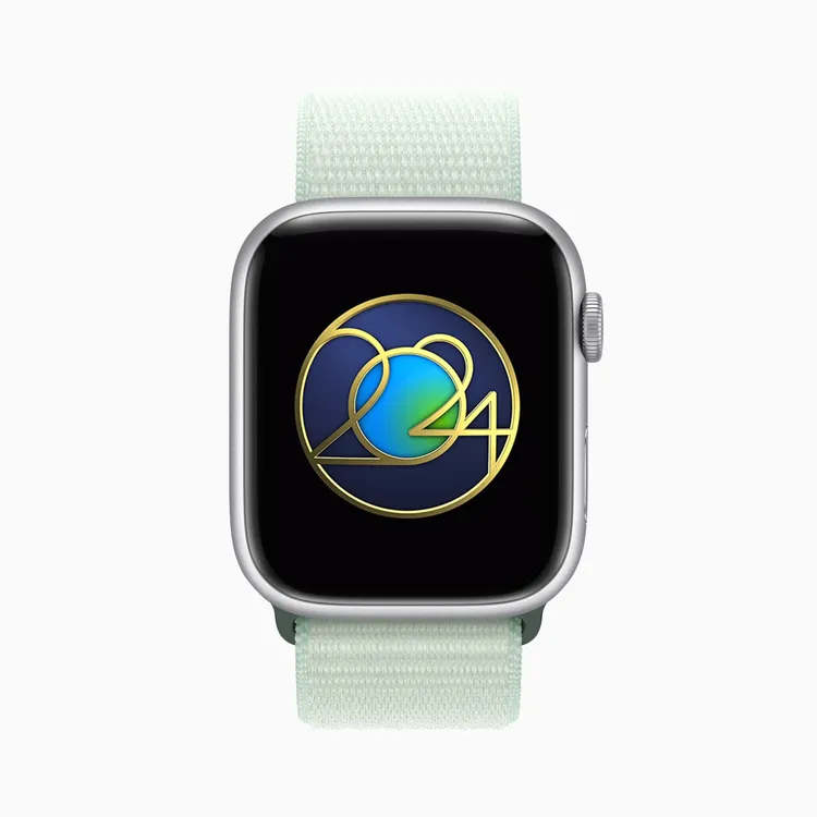 Apple Watch推出世界地球日限定版獎章。蘋果提供。