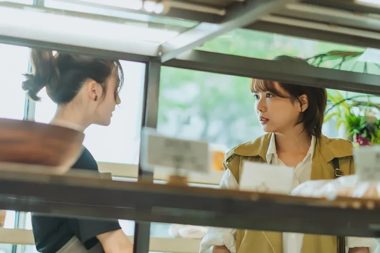 方語昕（右）以正宮之姿要求陳語安離開尹彥凱。TVBS提供