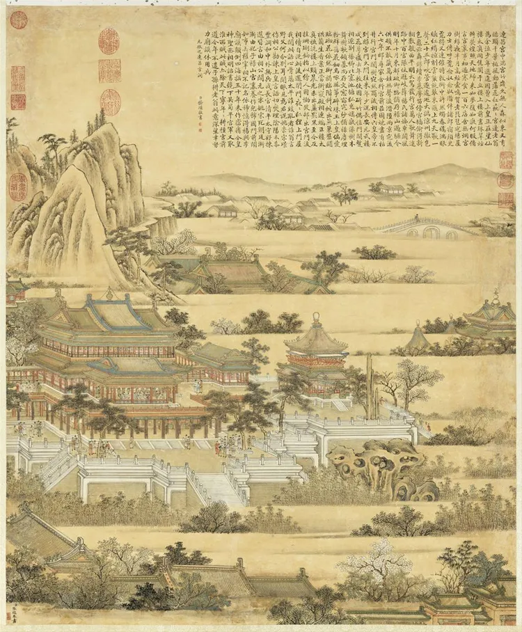 清 張鎬 畫連昌宮圖。故宮南院提供