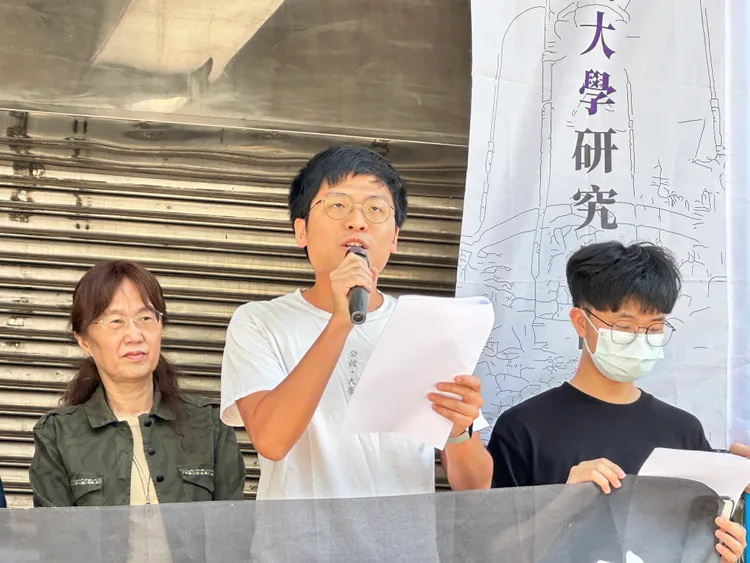 台大研究生協會前會長許冠澤。潘袁詩羽攝