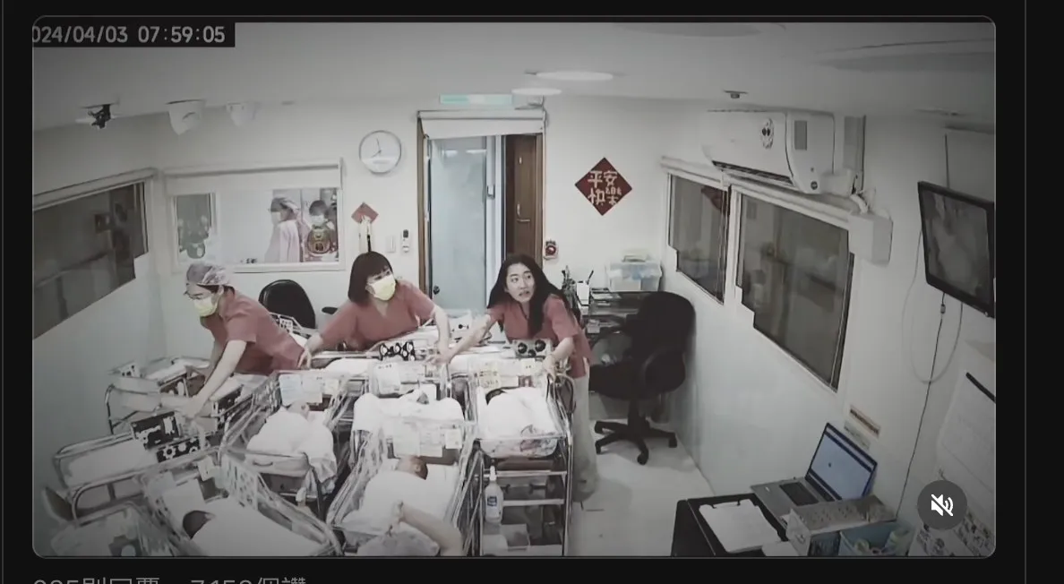 醫護人員保護新生兒的畫面,讓不少網友都大讚她們。翻攝自i.linjeng threads