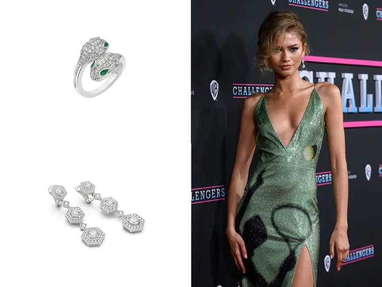 贊妲雅穿著LOEWE禮服。品牌提供