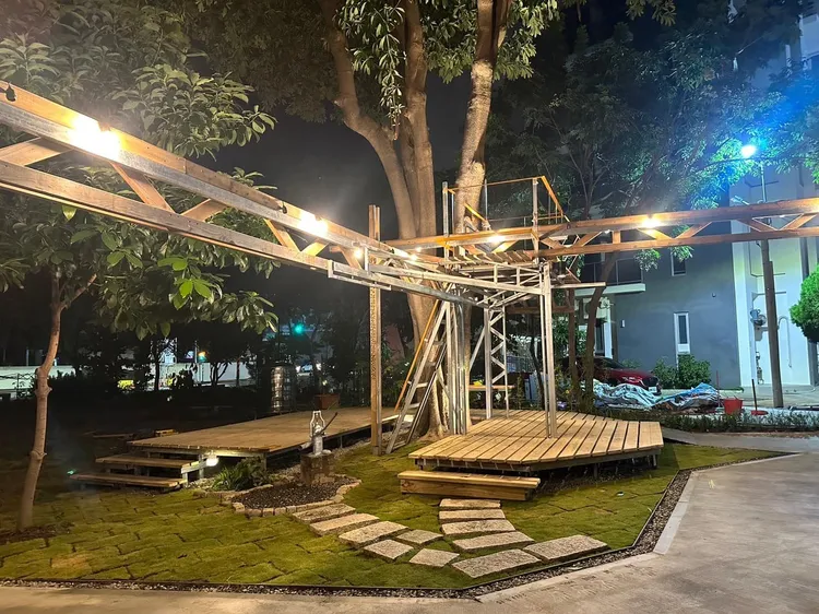 都發局臺南築角「大仁社區樹裡桁間」。市府提供