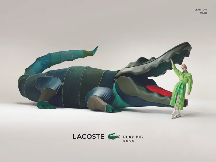 全昭彌拍攝LACOSTE形象大片。品牌提供