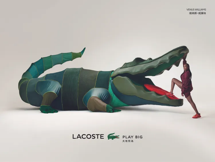 維納斯威廉絲（Venus Williams）拍攝LACOSTE形象大片。品牌提供