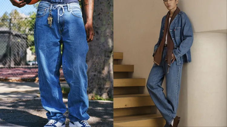 褲款利用寬鬆剪裁與褲腳內收線條營造濃濃街頭風。品牌提供