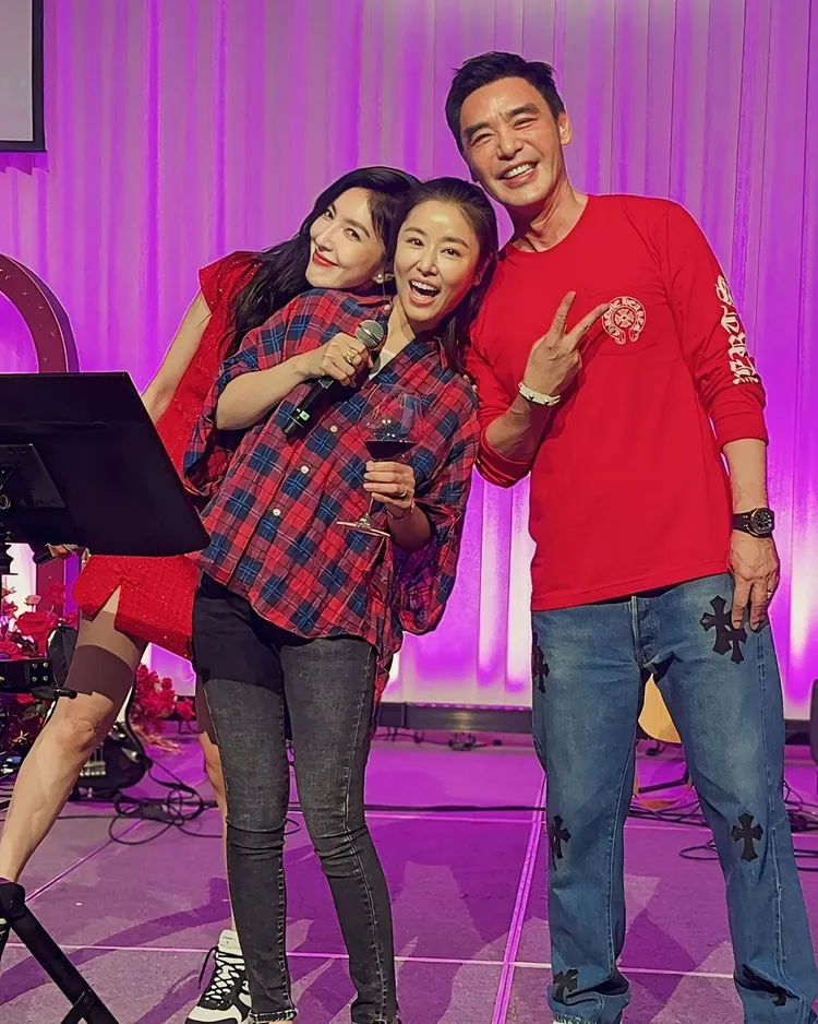 楊謹華、林心如及阿B玩得超開心。翻攝楊謹華IG