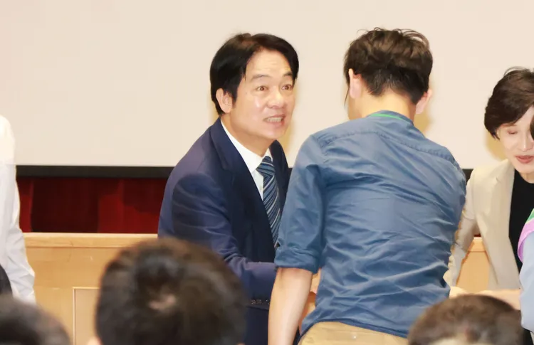 準總統賴清德親自出席青年論壇閉幕式。莊宗達攝