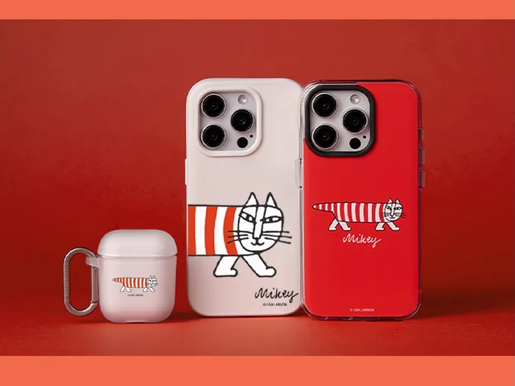 紅白條紋的Mikey貓咪系列。犀牛盾提供。