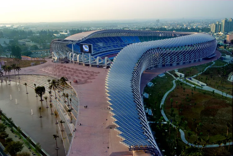 高雄世運主場館具有「環保、永續」特色，優勢稱霸全台。翻攝畫面