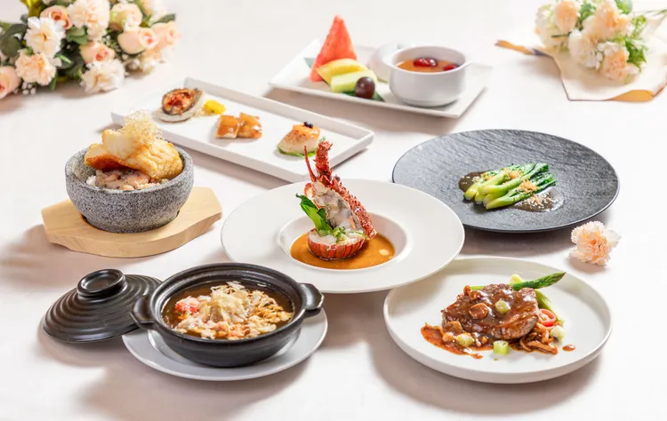 桃花林中國料理母親節套餐以滋補養顏的頂級食材，帶給辛勞的媽媽活力和好氣色。業者提供