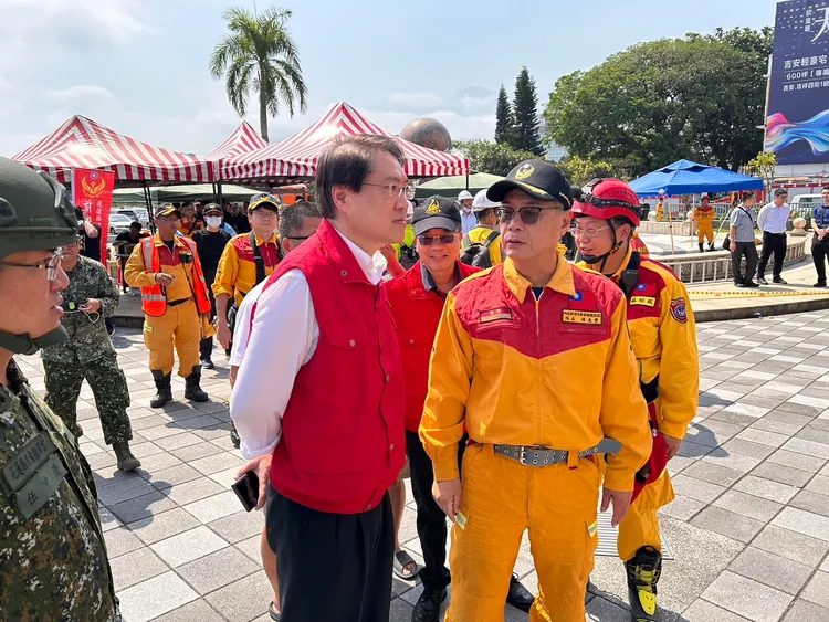 內政部長林右昌至現場勘查。內政部提供