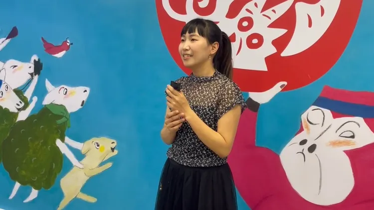 辜筱茜分享心路歷程。記者林則澄攝