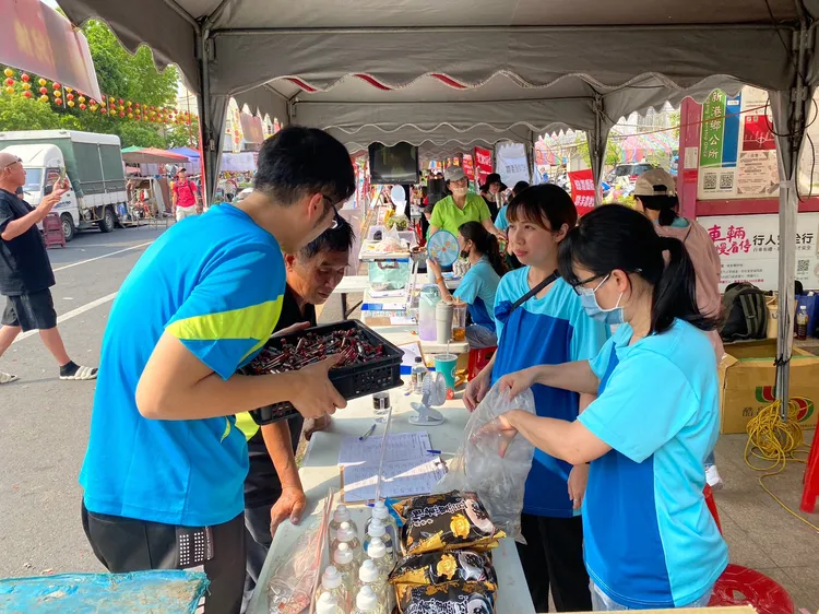 大甲媽遶境完成，嘉義縣以資源回收兌換活動幫助減量垃圾。縣府提供