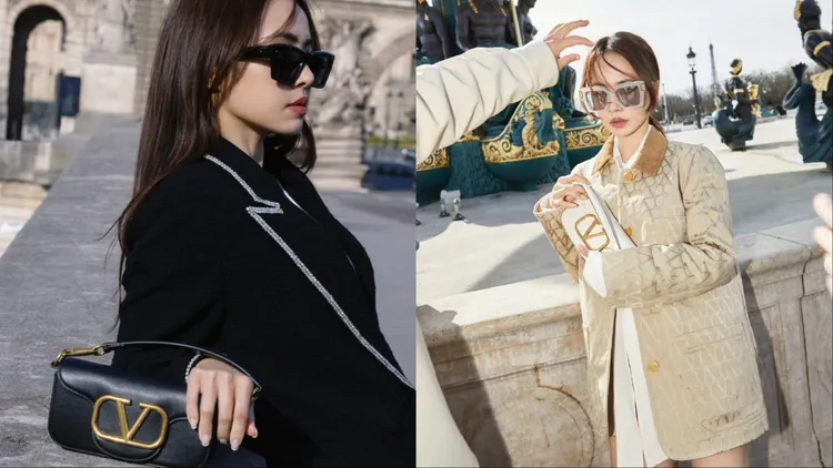 蔡依林運用一深一淺的穿搭打造出不同氣勢。翻攝蔡依林IG