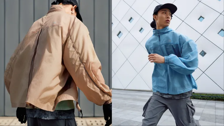 輕量短版防風外套兼顧防風遮陽與透氣性。品牌提供