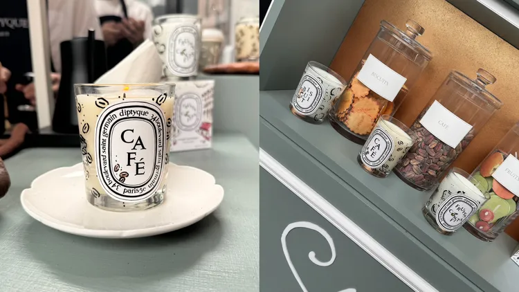 Diptyque限量巴黎咖啡館系列香氛蠟燭，各190g／2300元。張家玲攝