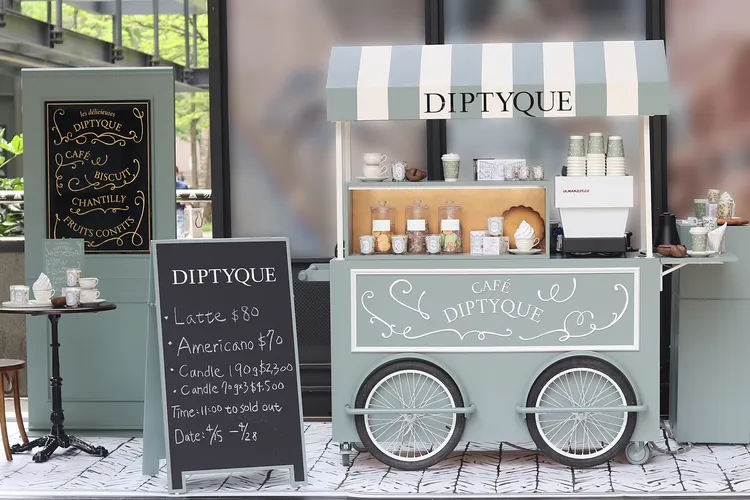 Diptyque自即日起至4月28日，於台北信義區香堤廣場開起了限時咖啡車。品牌提供