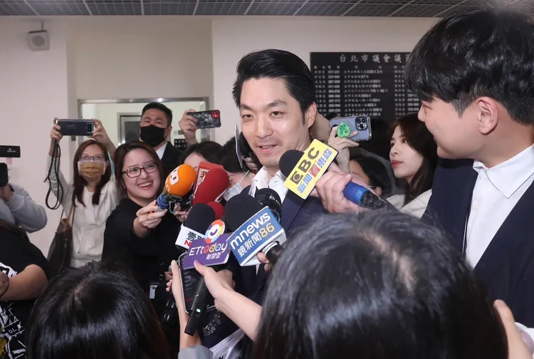 台北市長蔣萬安赴議會備詢。記者彭欣偉攝