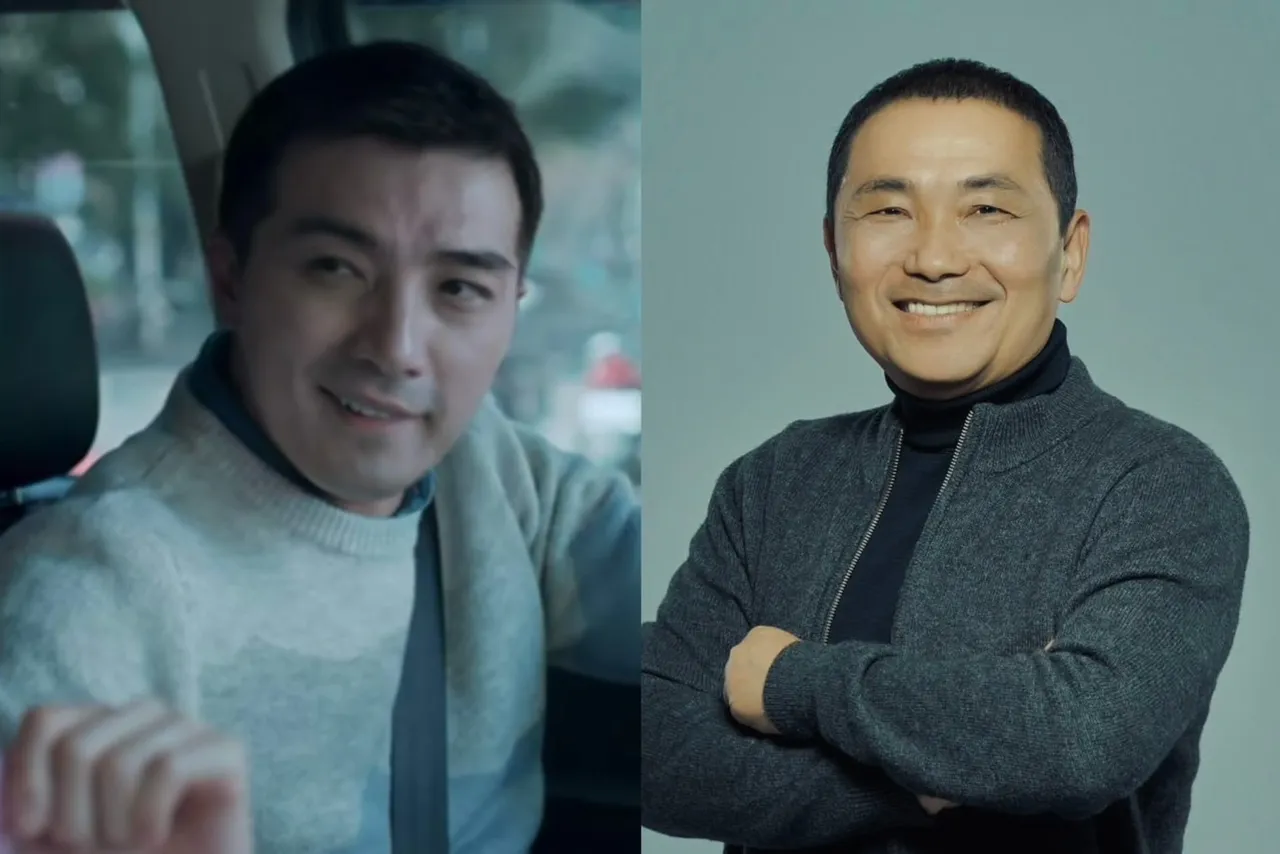 賀軍翔(左)被網友指撞臉侯友宜。翻攝Threads