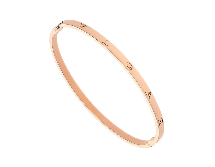 B.zero1玫瑰金手環，價格店洽。品牌提供